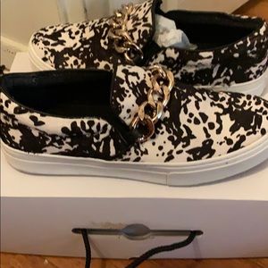 Printed Buckle Boat Sneaker